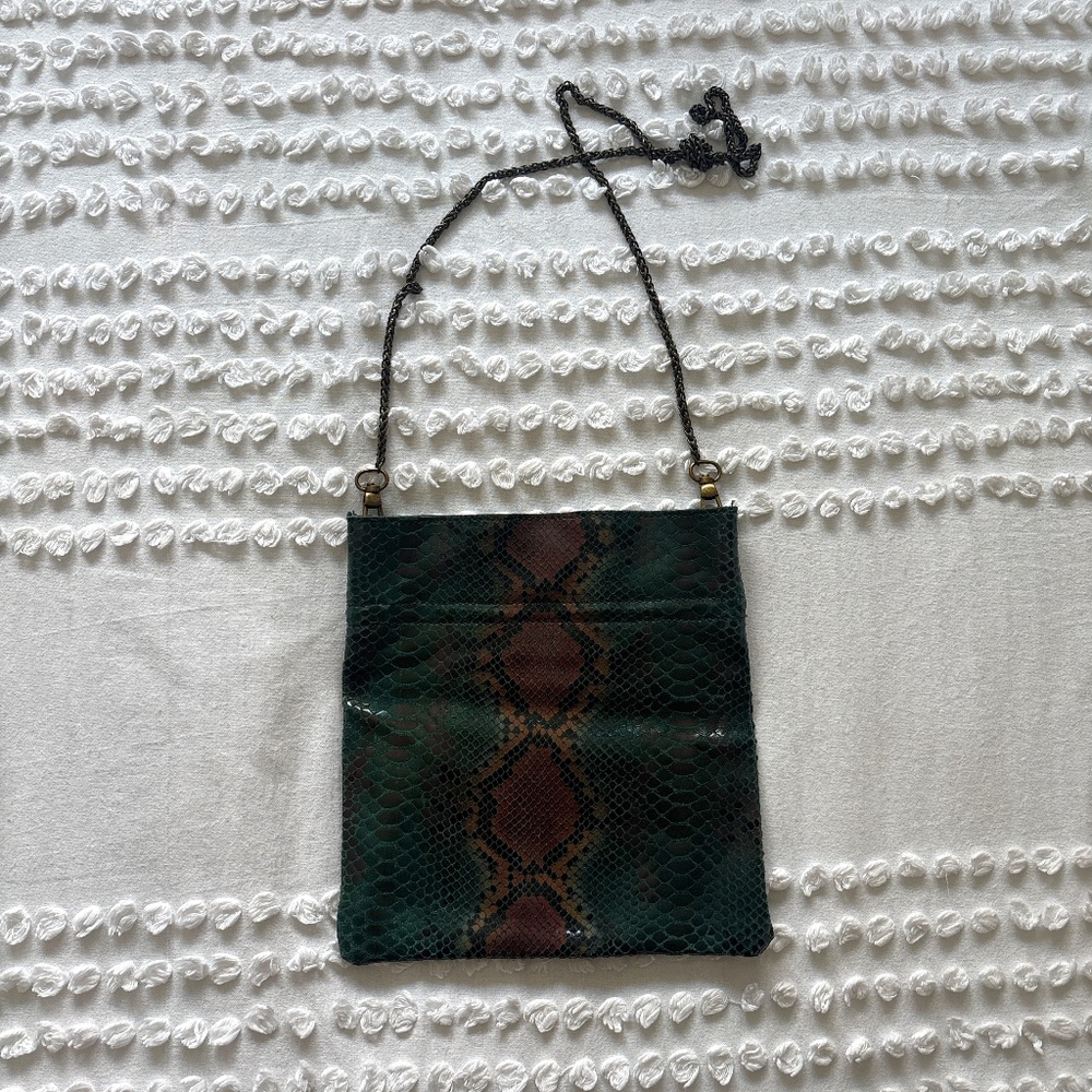 Free People, snake skin print crossbody bag